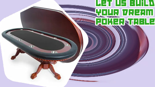 Custom poker table with dining top