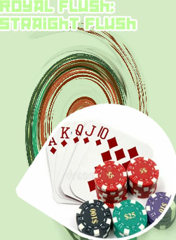 Poker diamond flush
