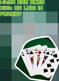 Straight with ace in poker